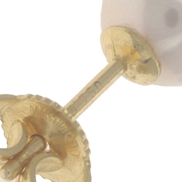 Mikimoto Akoya Pearl Stud Earrings - Yellow Gold 18k - Picture 5 of 5